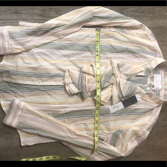 NWT Tenby Runway Designer Blouse Shirt XS Size 2 - Picture 6 of 10